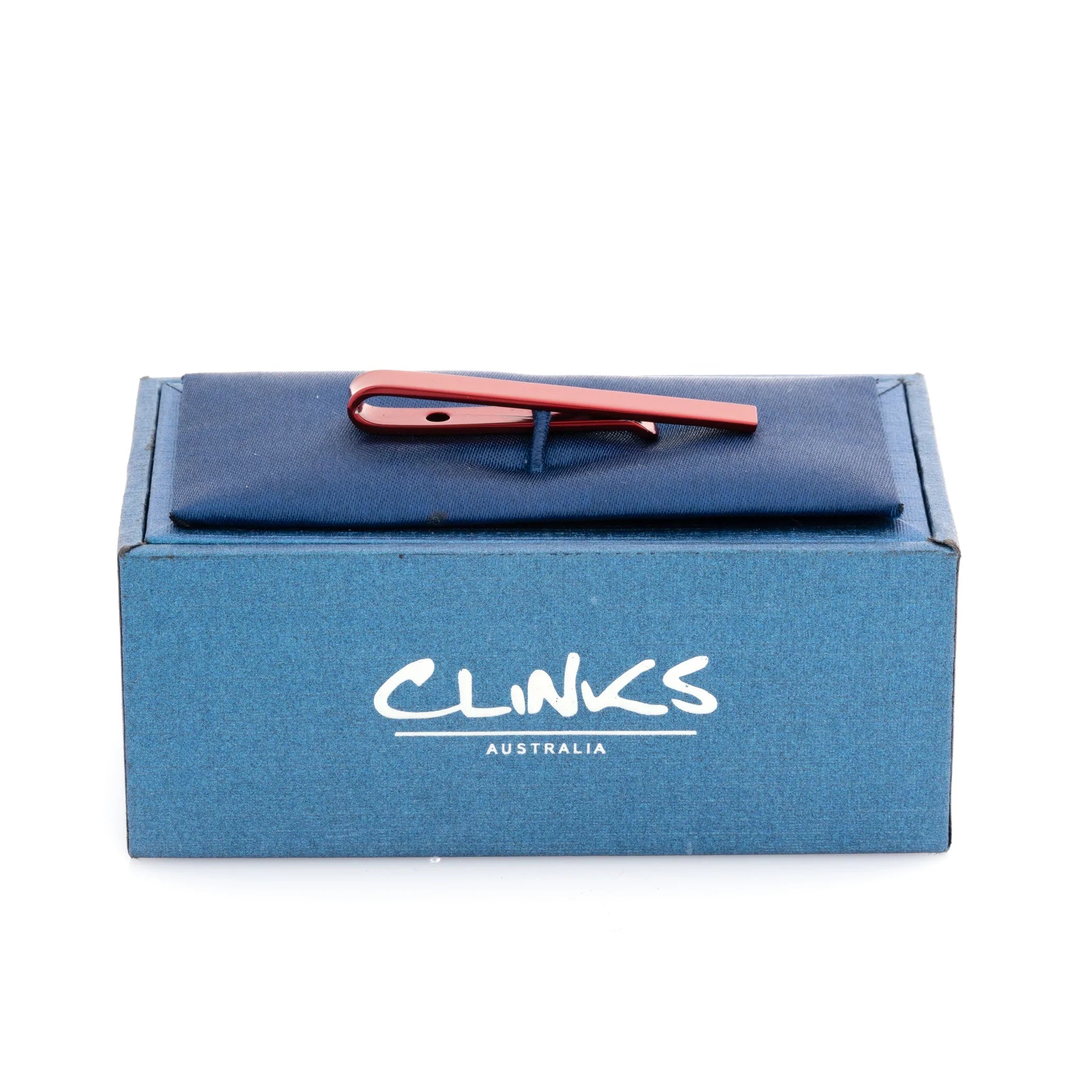 Red Metallic Small Tie Bar