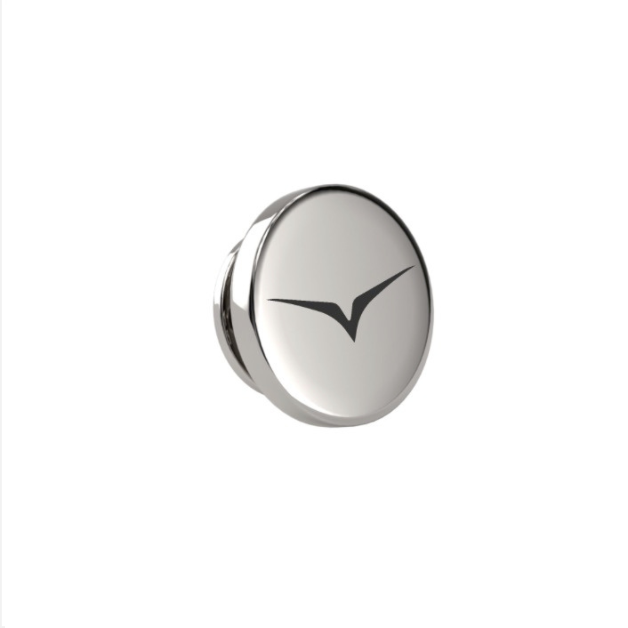 Custom Logo Engraved Round Lapel Pin
