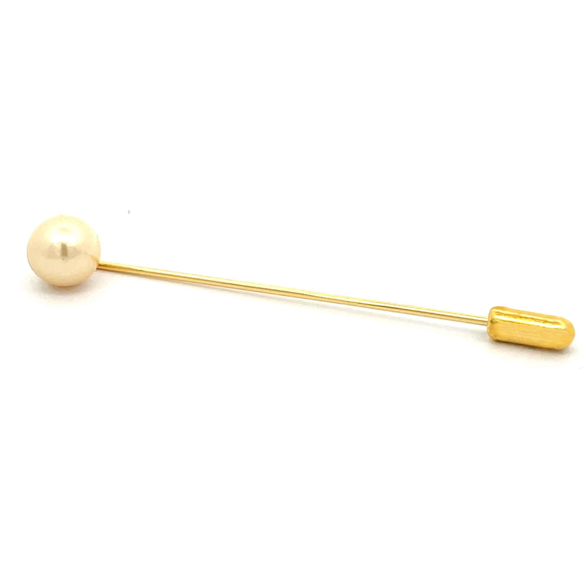 Pearl Stick Pin in Gold