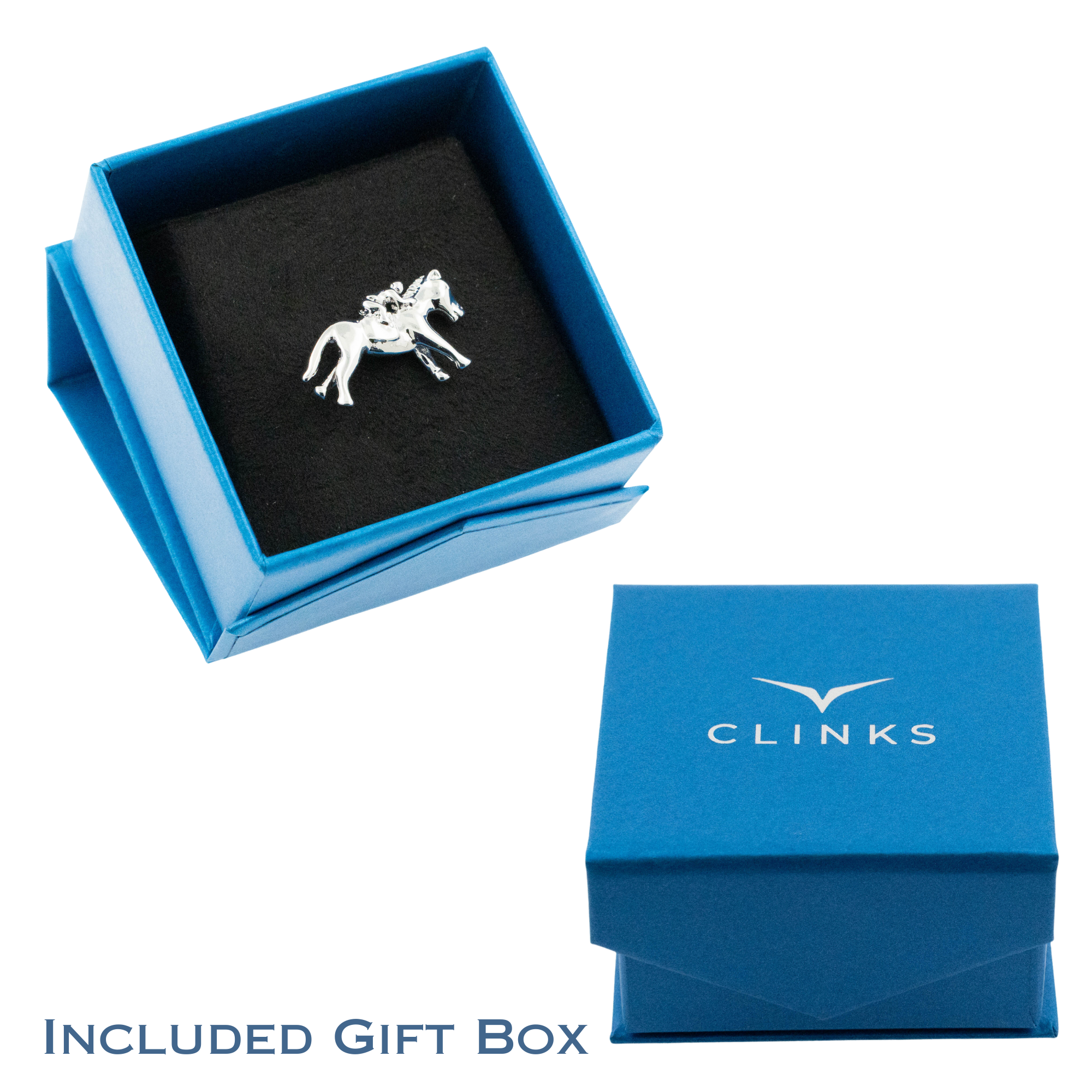 Custom Logo Engraved Square Lapel Pin