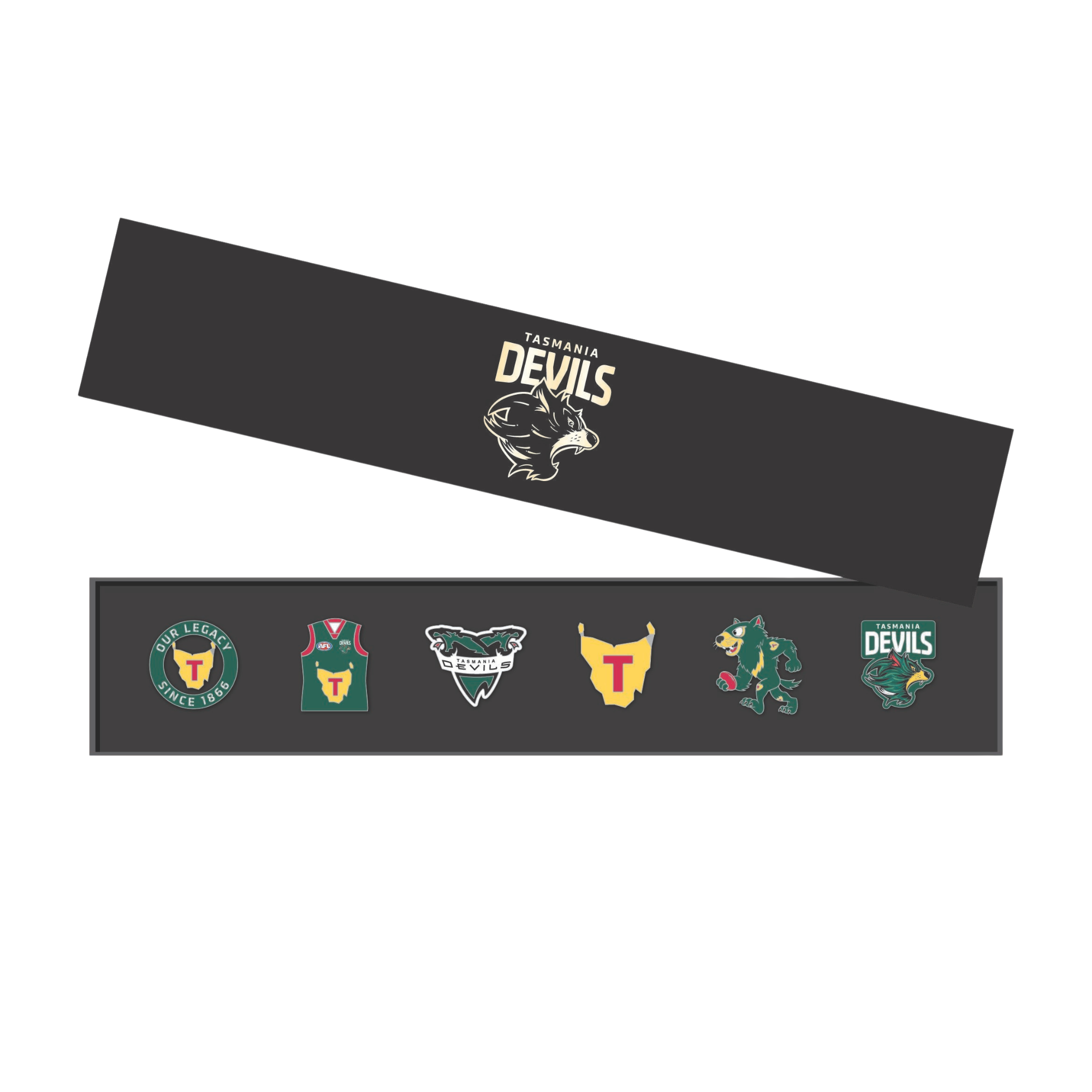 Tasmanian Devils Logo Pin Set