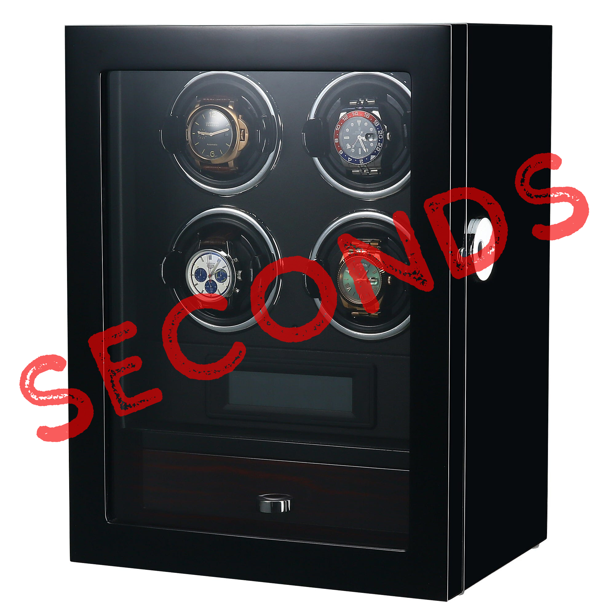 Seconds - Yarra Quad Watch Winder for 4 + Drawer with Fingerprint Lock