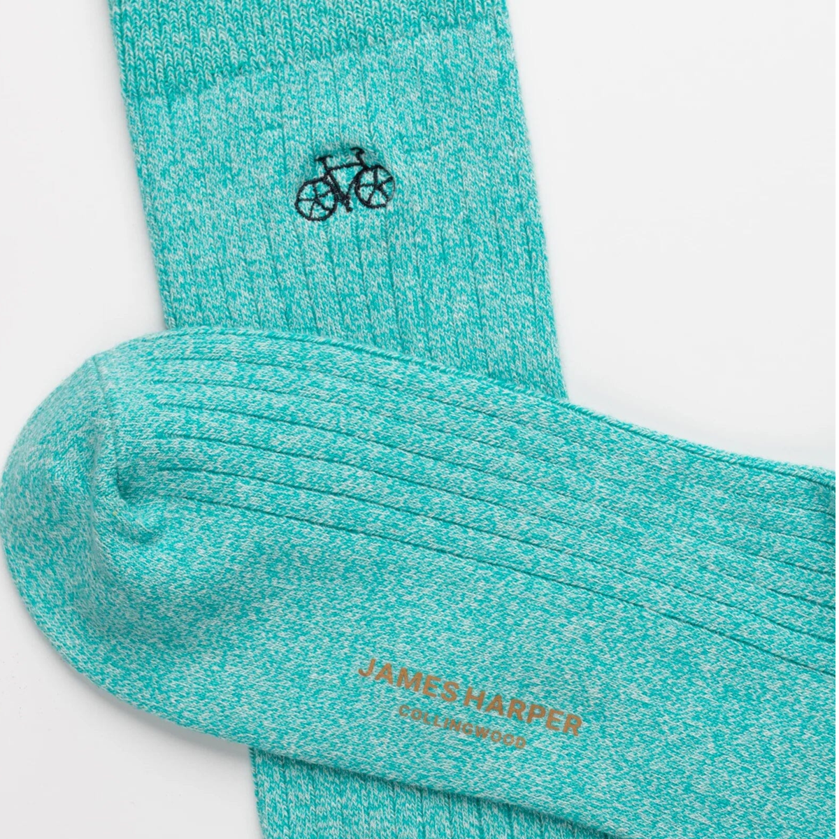 Aqua Marle Ribbed Socks