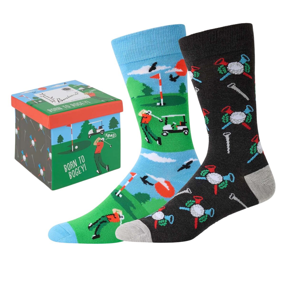 Mens Born To Bogey 2pk Gift Box