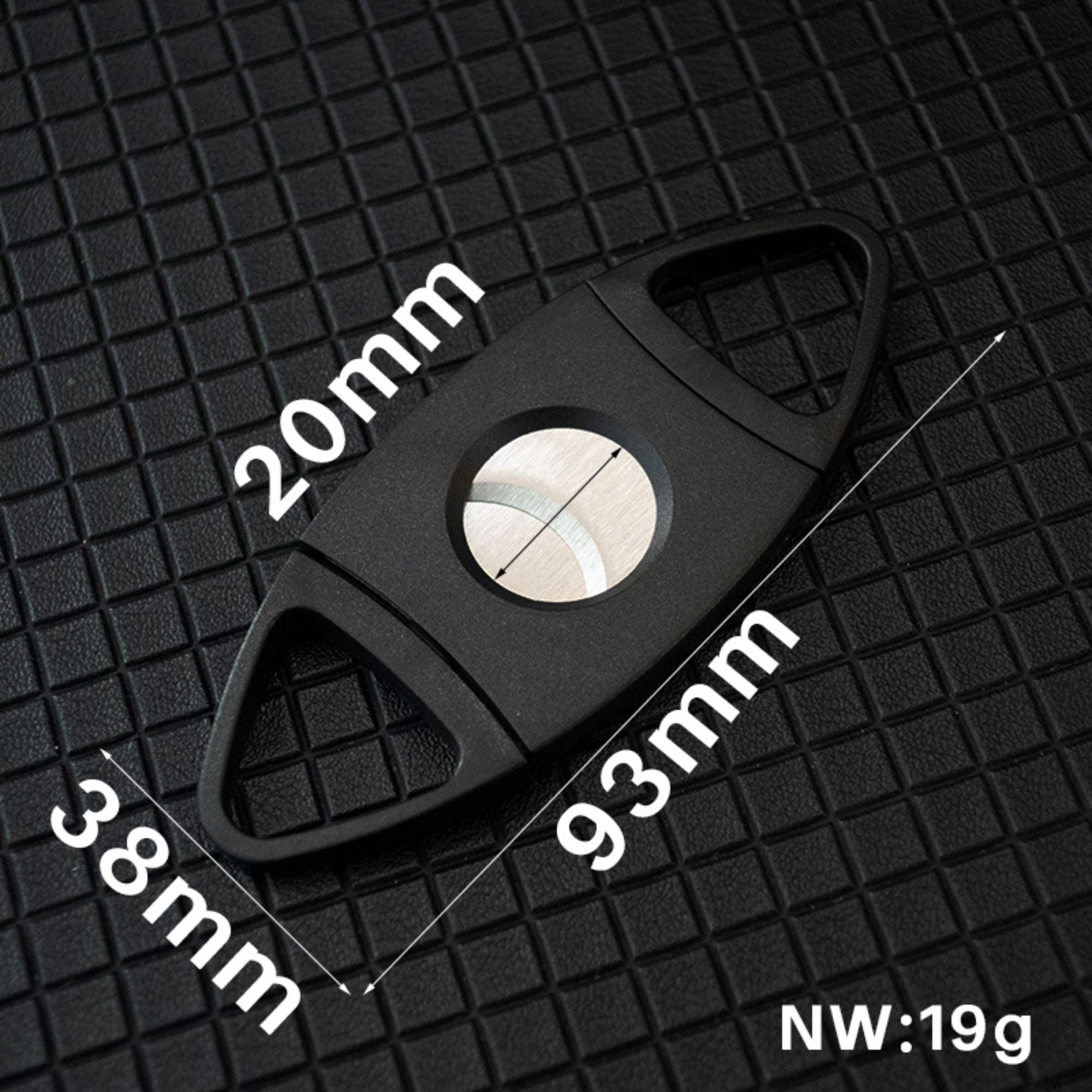 Black Two Finger 54 Ring Gauge Cigar Cutter Cigar Cutter Clinks Australia