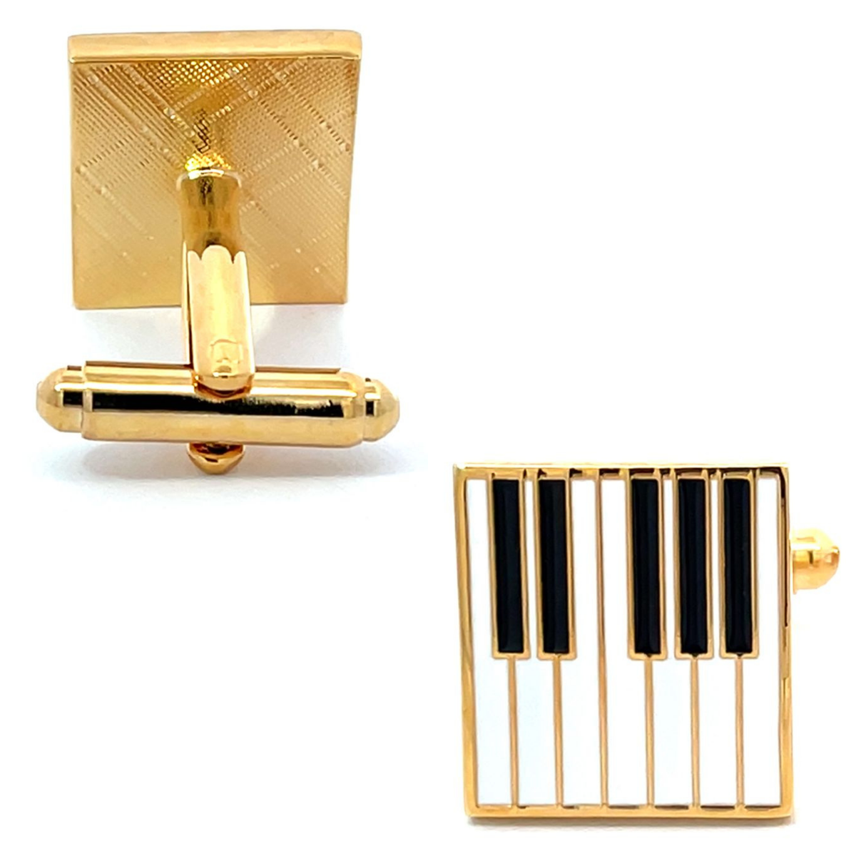 Gold Piano Key Cufflinks