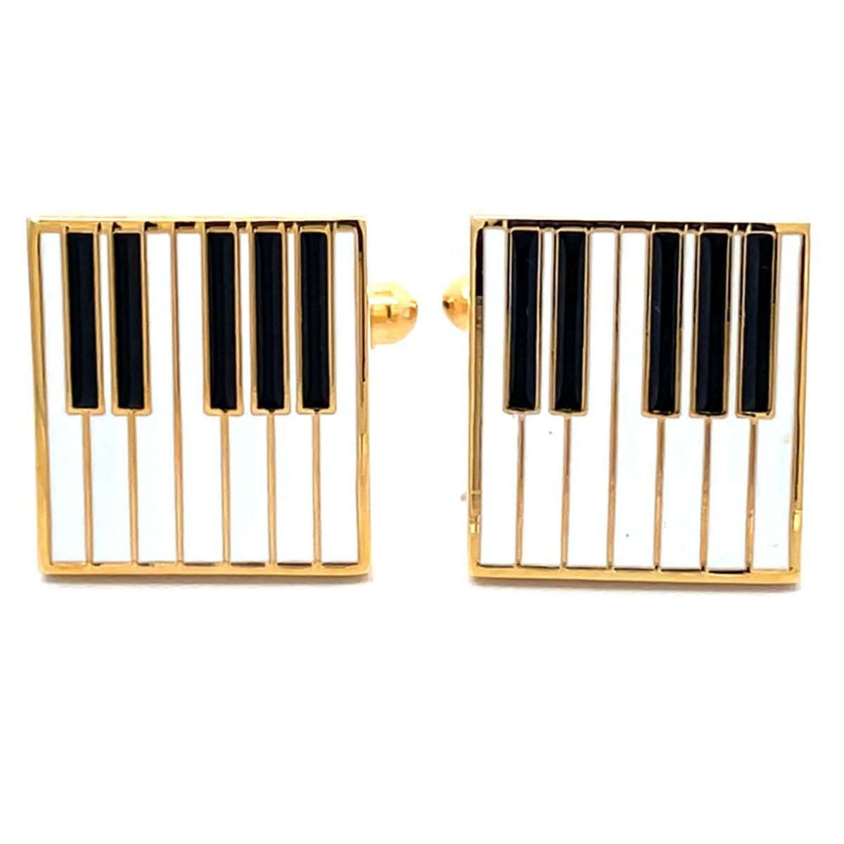Gold Piano Key Cufflinks