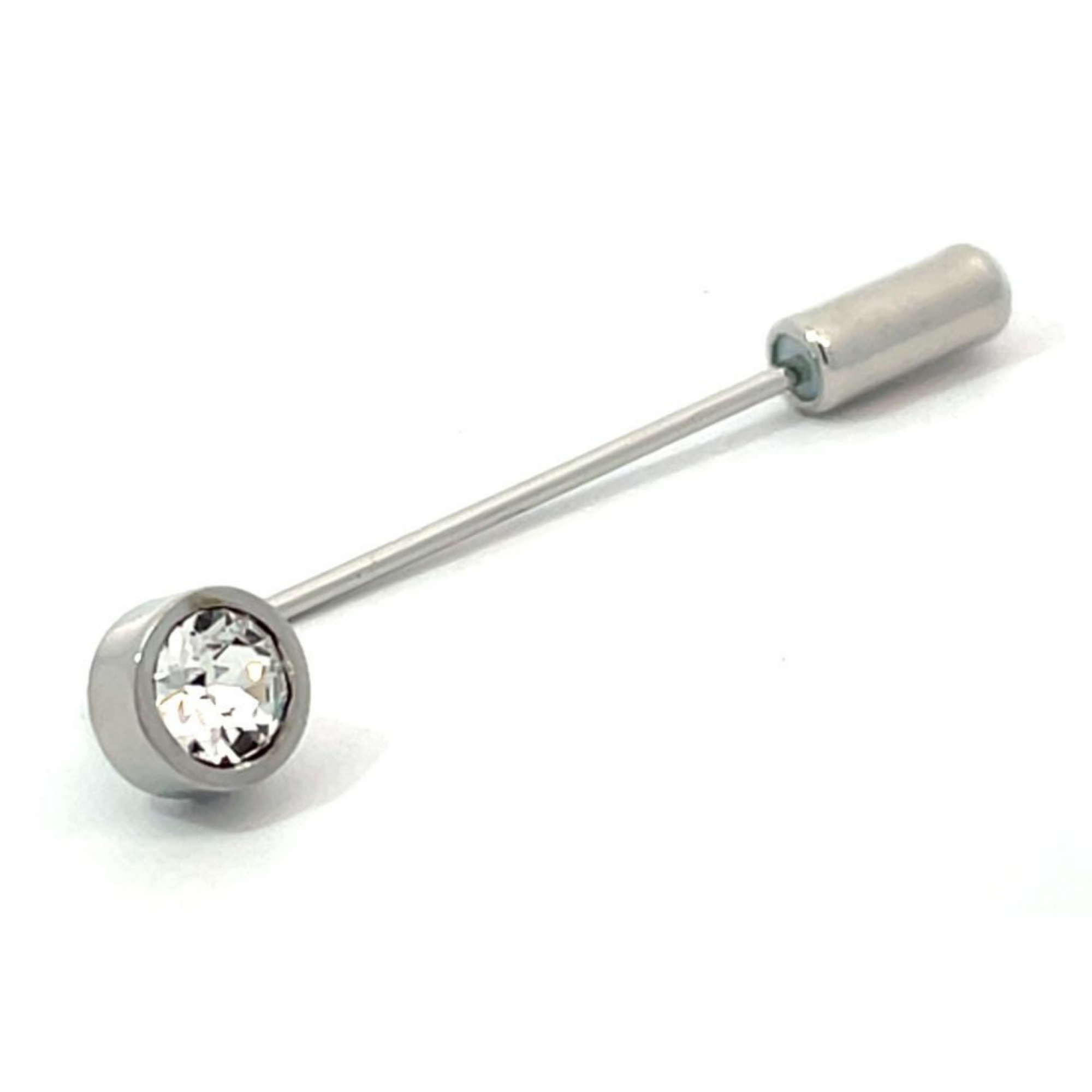 Crystal Solitaire Stick Pin