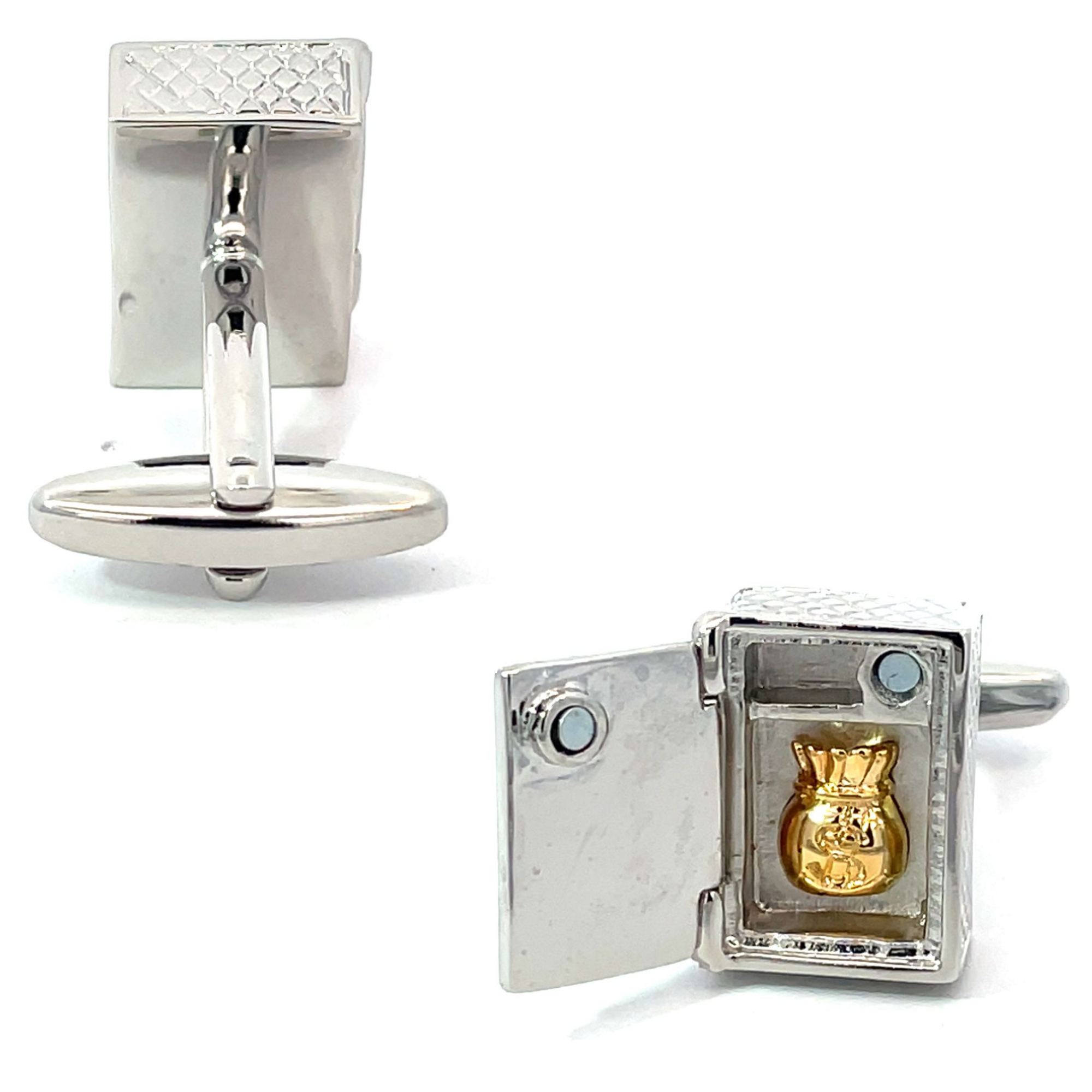 Money Vault Bank Safe Cufflinks