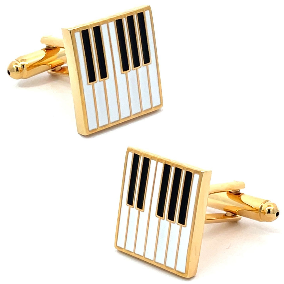 Gold Piano Key Cufflinks