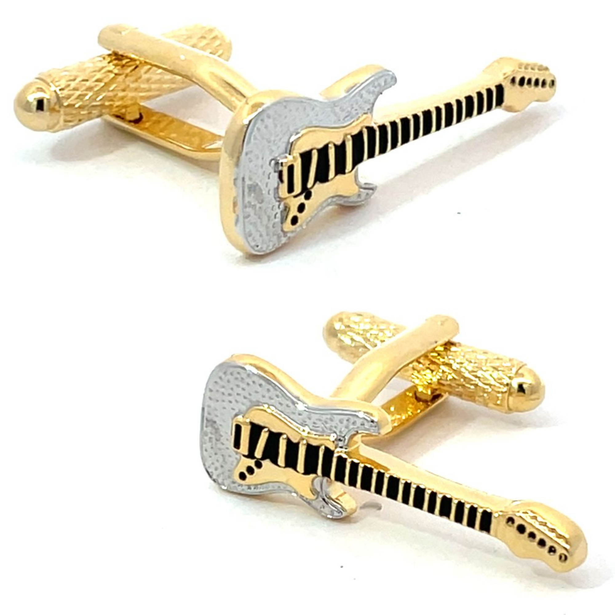 Gold Guitar Cufflinks