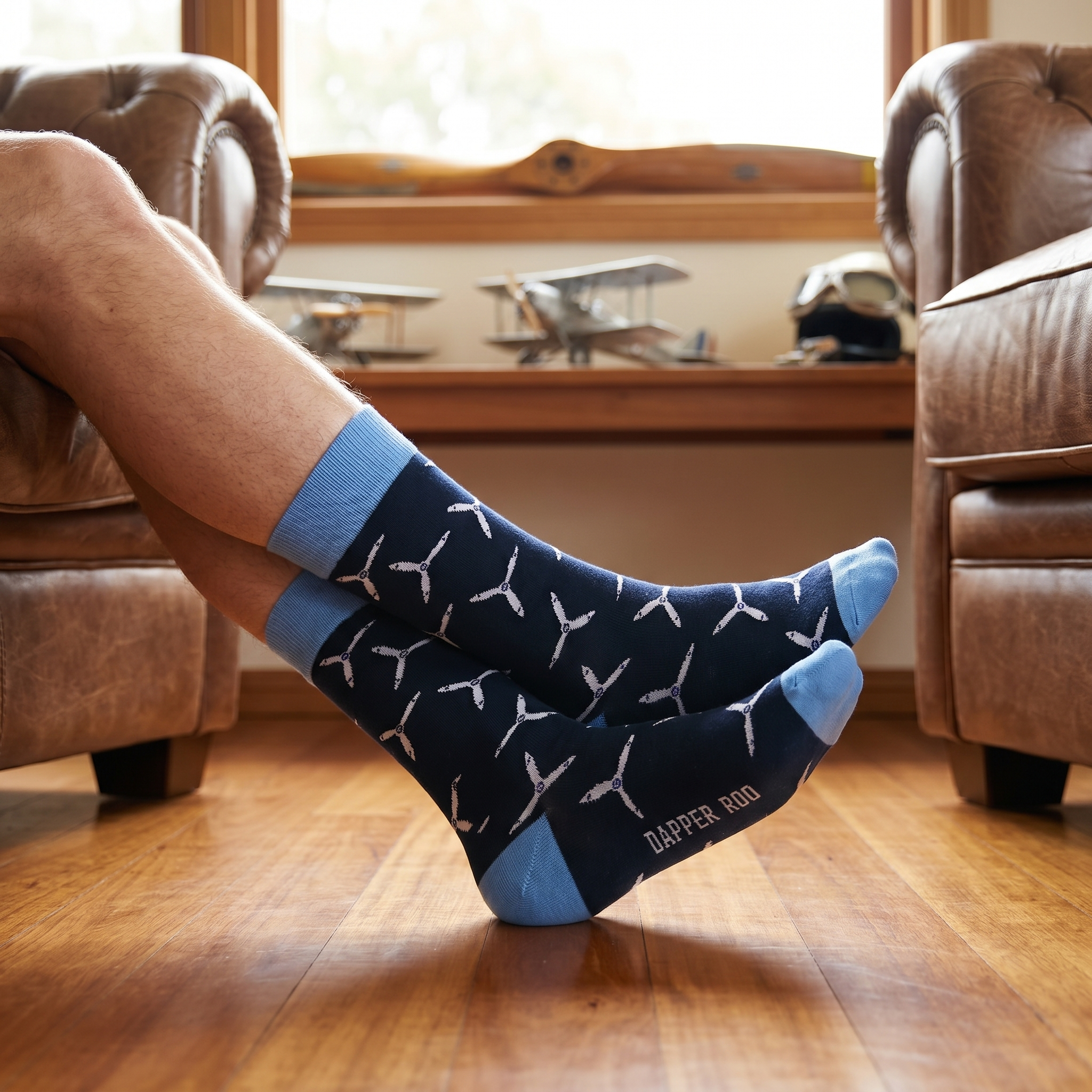 Aeroplane Propeller Socks by Dapper Roo lifestyle image