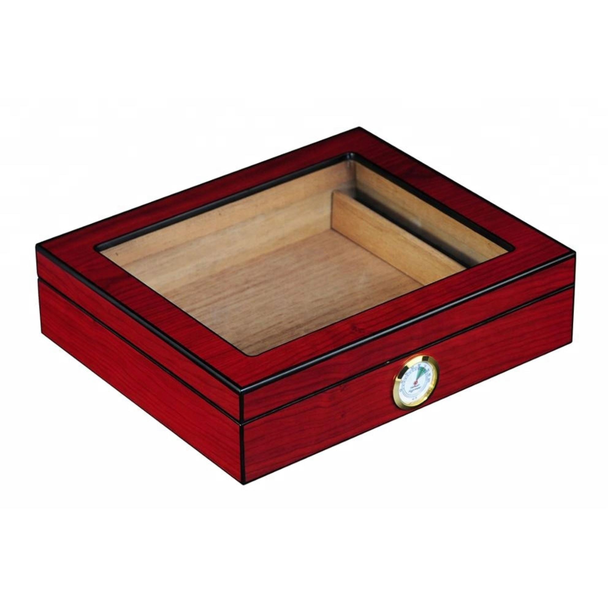 Seconds - 12-20 CT Cherry Cigar Humidor Spanish Cedar Box for Cigars (b) Seconds Clinks