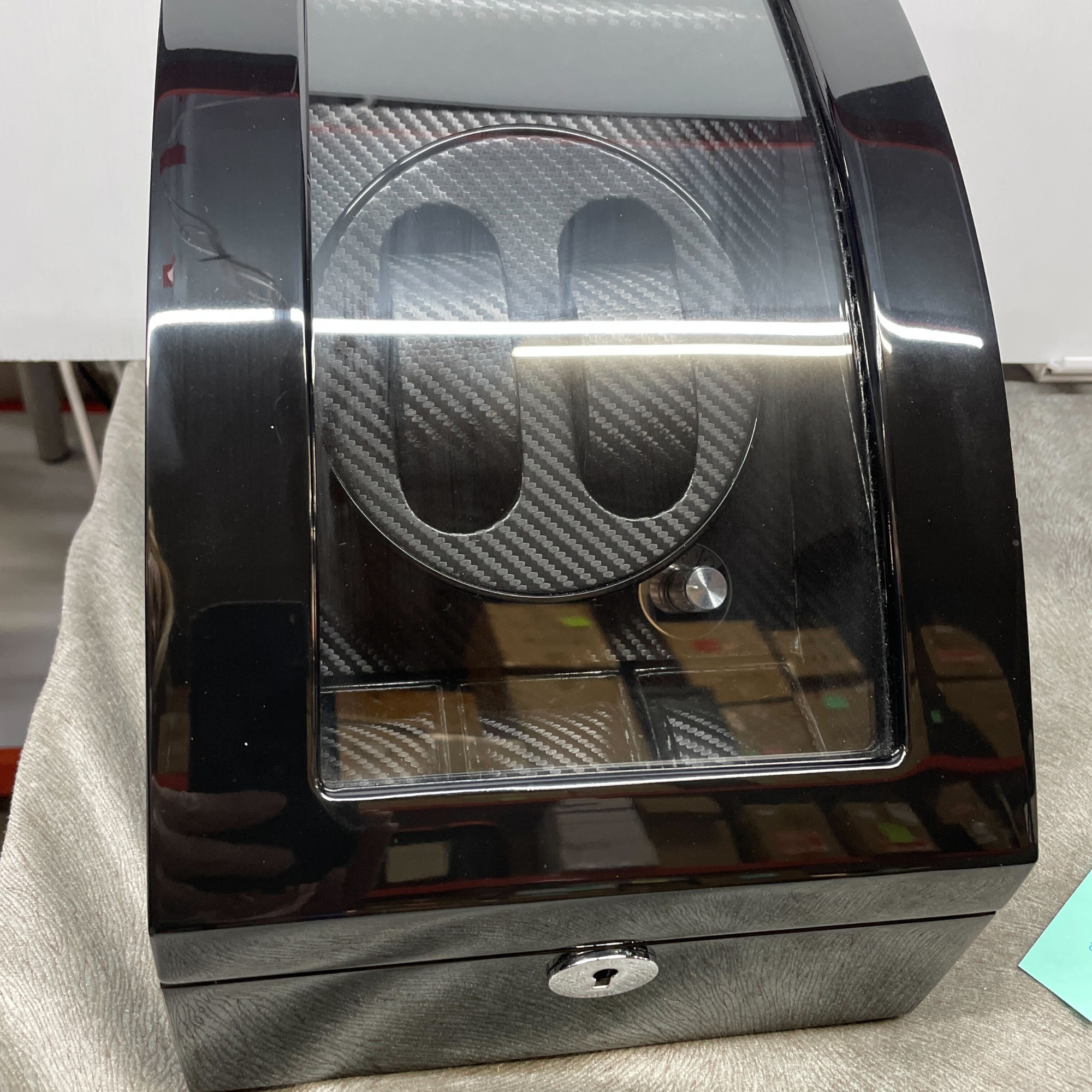 Seconds - Avoca Watch Winder Box for 2+3 Watches in Black (Old Model) (a)