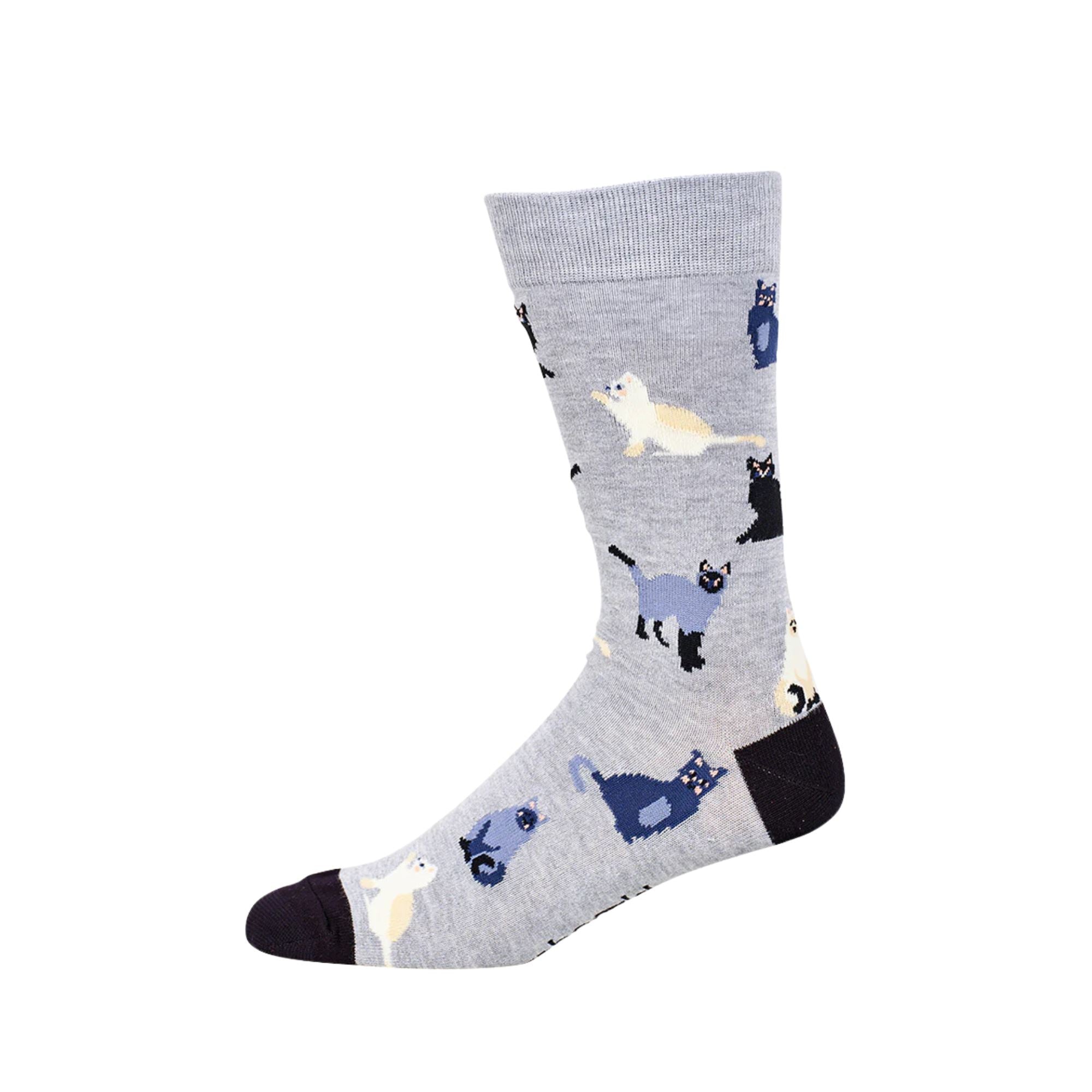 Mens Cats Bamboo Sock Socks Bamboozld