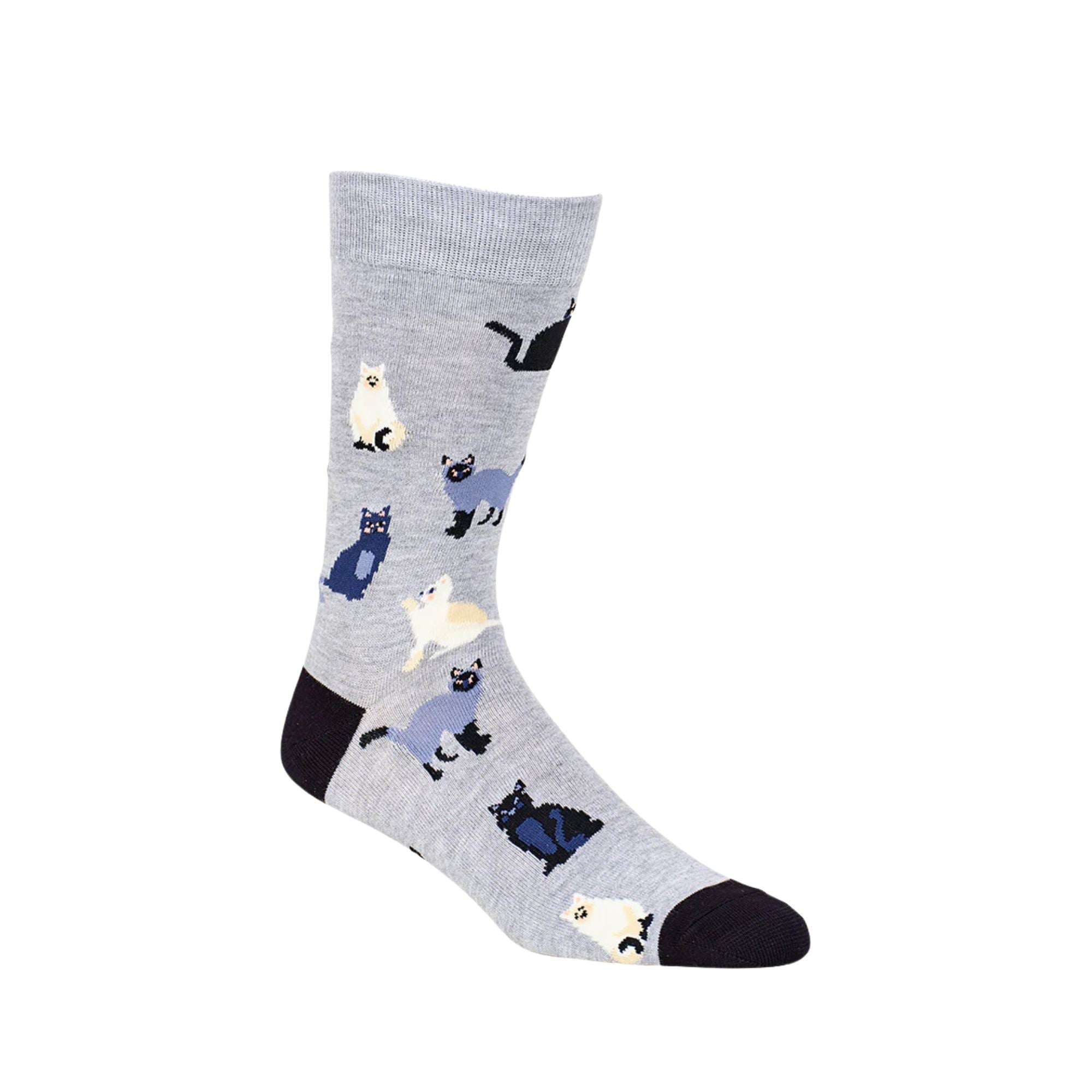 Mens Cats Bamboo Sock Socks Bamboozld