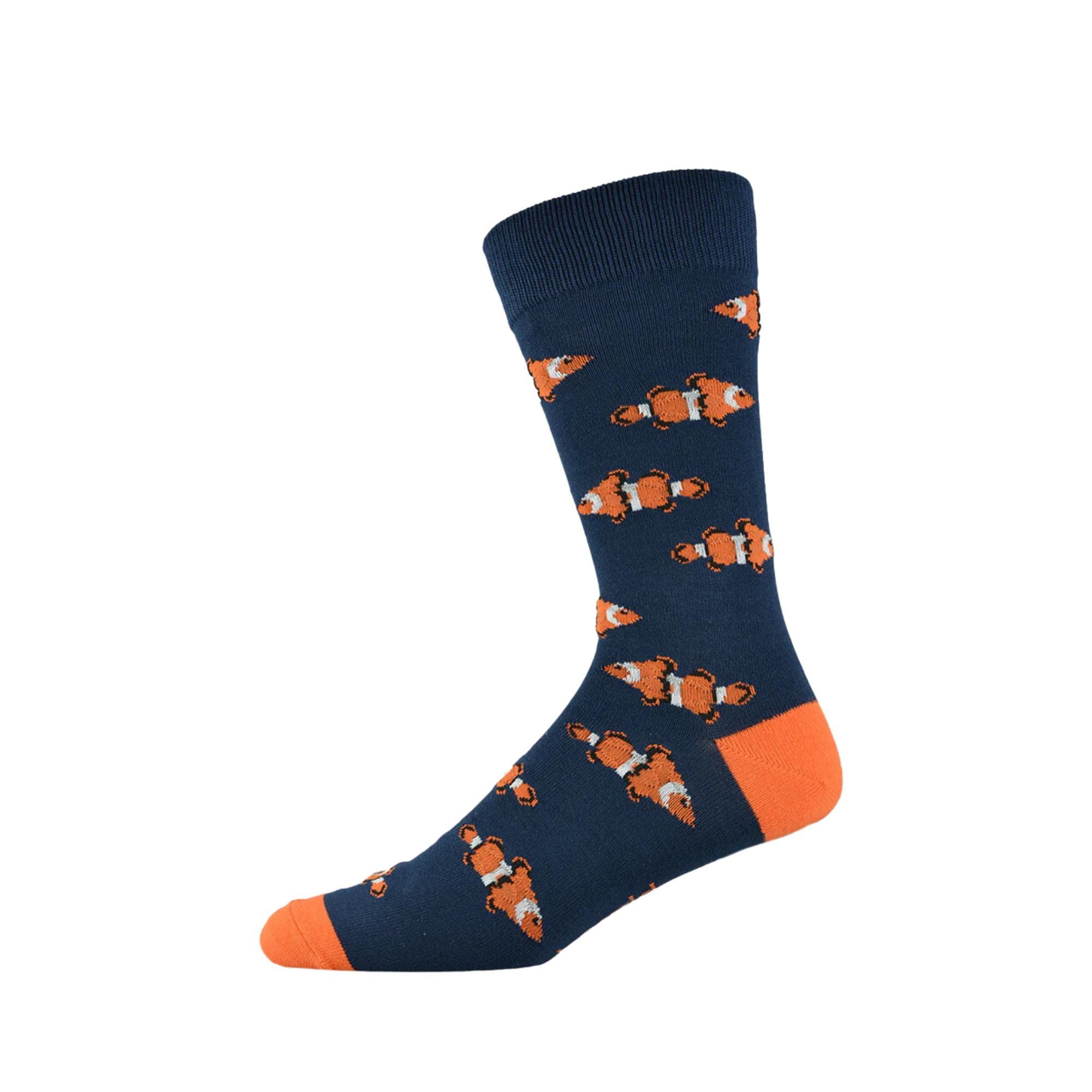Mens Clown Fish Bamboo Sock Socks Bamboozld