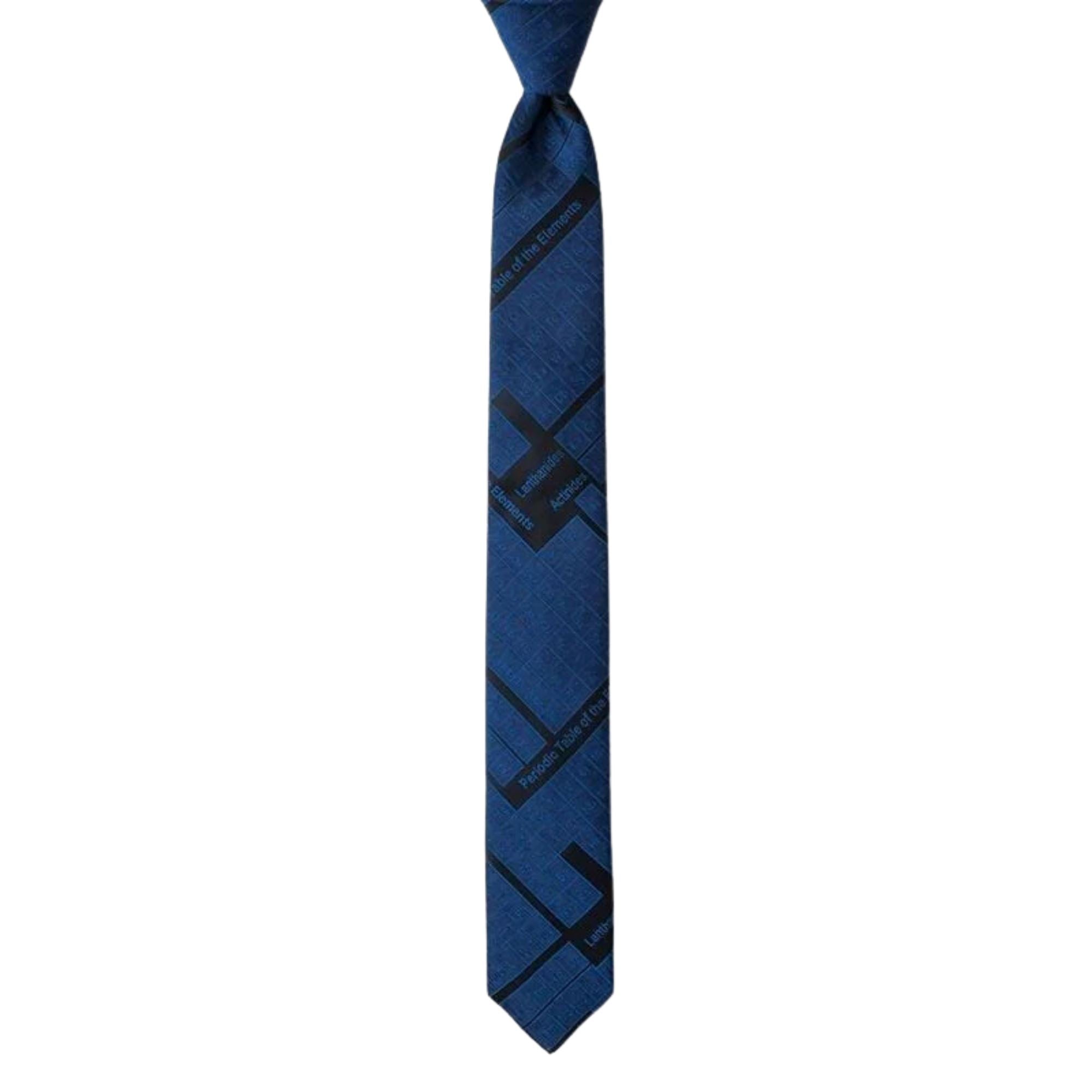 Periodic Table Skinny Tie in Blue Ties Clinks Australia