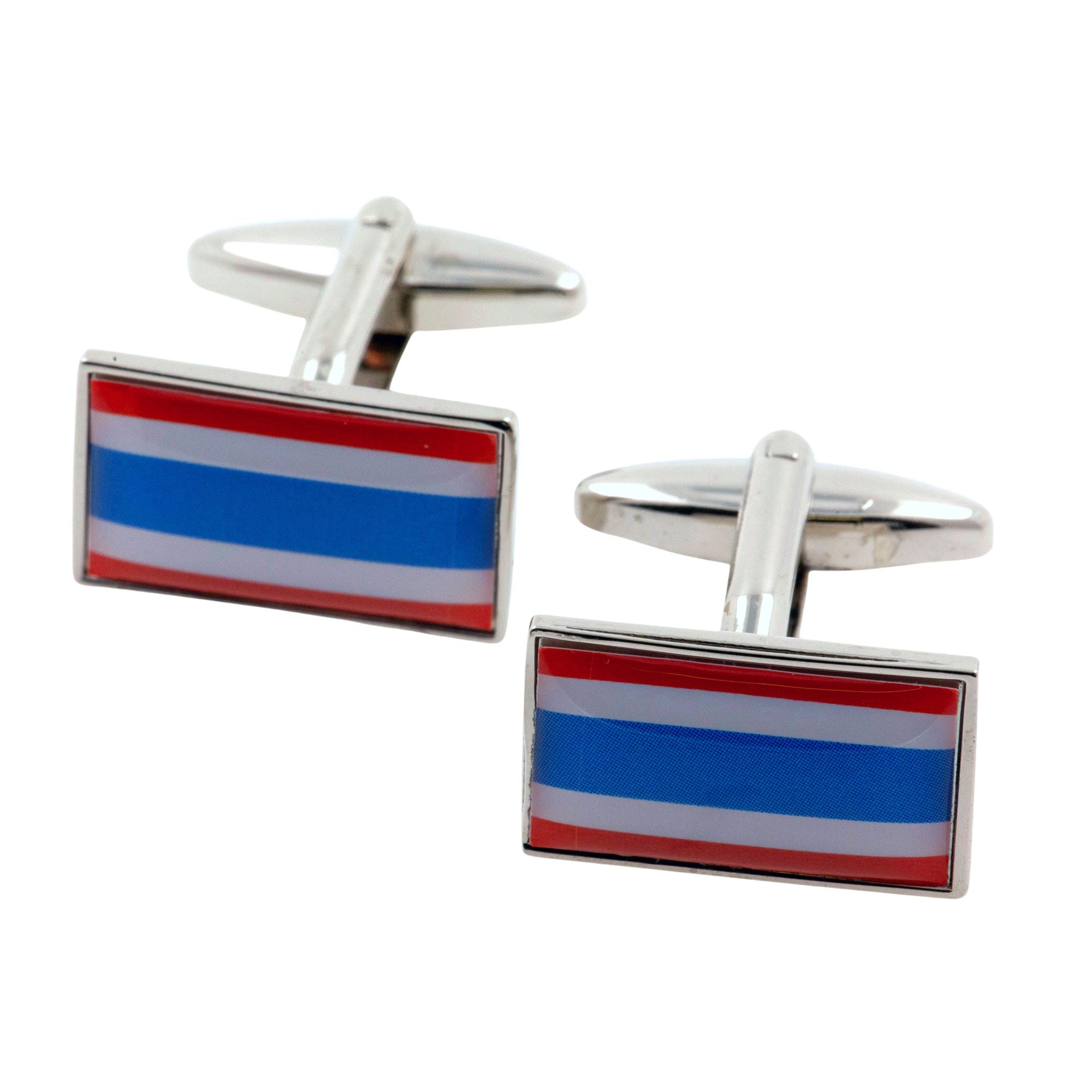 Flag of Thailand Cufflinks Novelty Cufflinks Clinks