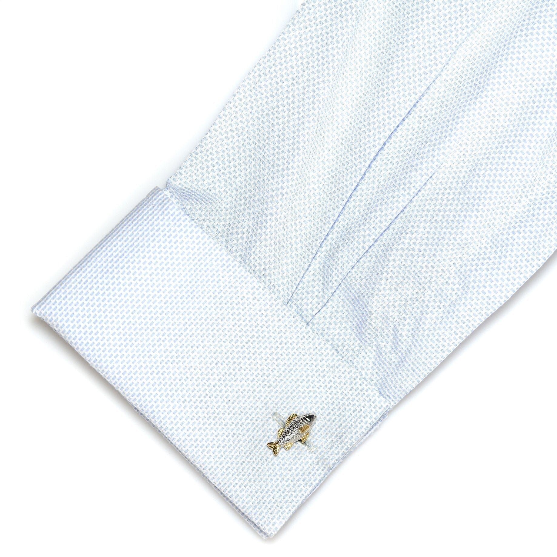 Two Tone Carp Fish Cufflinks Novelty Cufflinks Clinks Australia