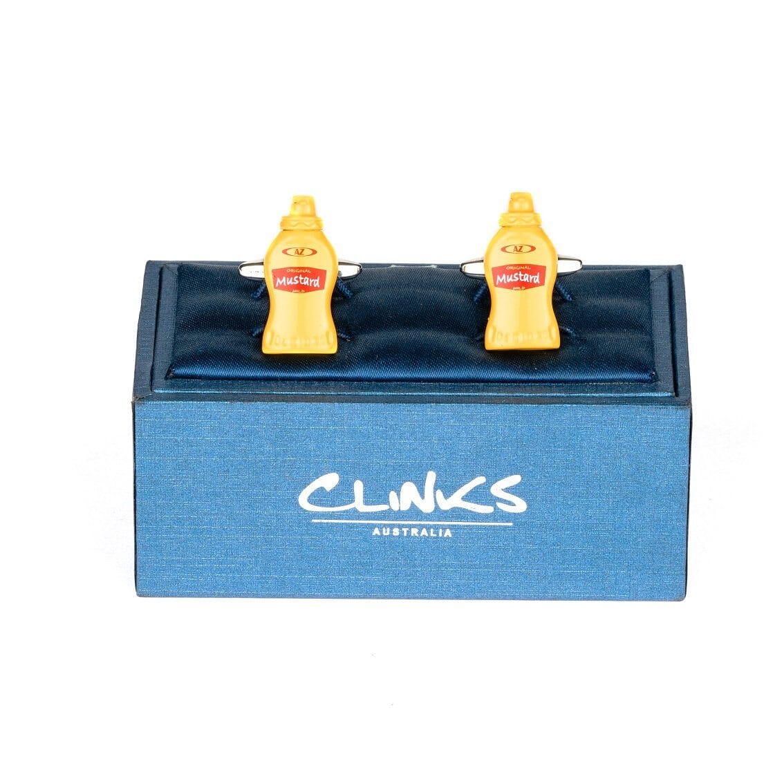AZ Original Mustard Cufflinks Novelty Cufflinks Clinks Australia