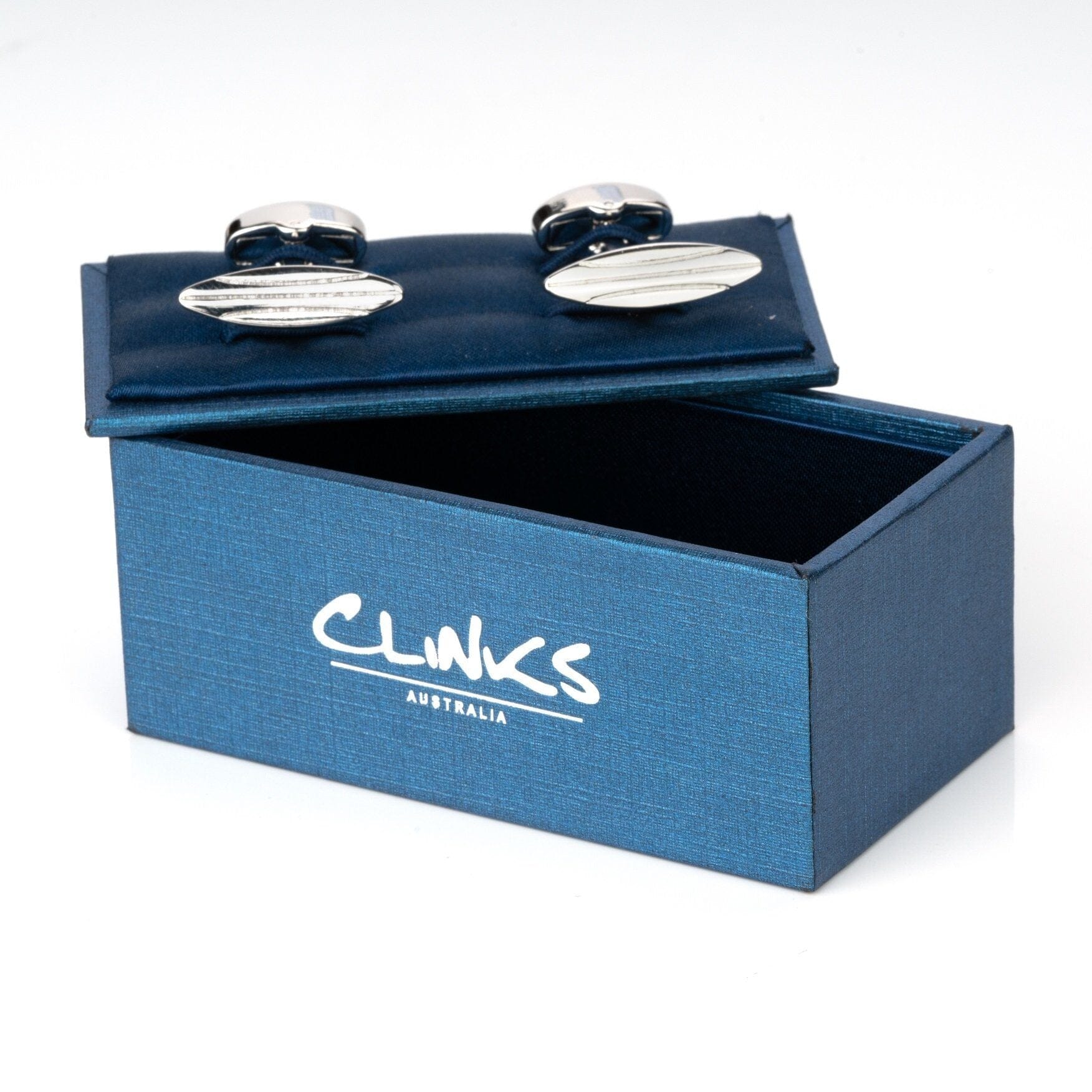 Silver Surfboard Cufflinks Novelty Cufflinks Clinks Australia