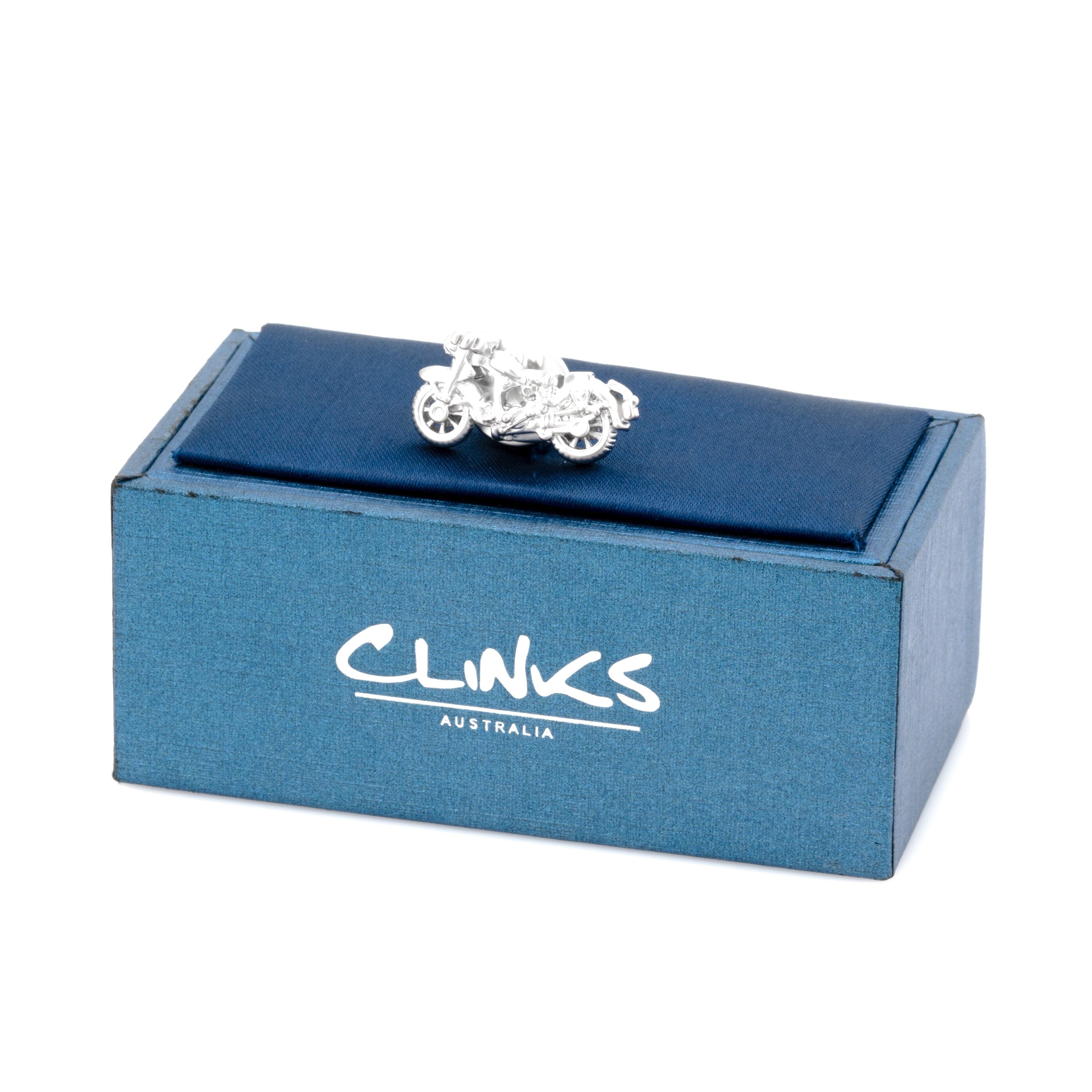Silver Motorbike Lapel Pin Lapel Pin Clinks