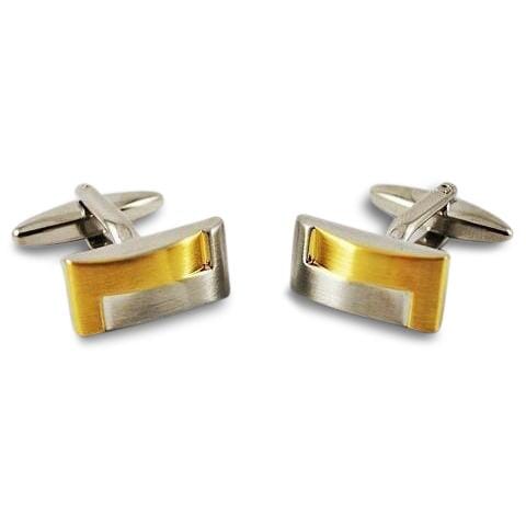 Two Tone Intertwine Cufflinks Classic & Modern Cufflinks Clinks Australia