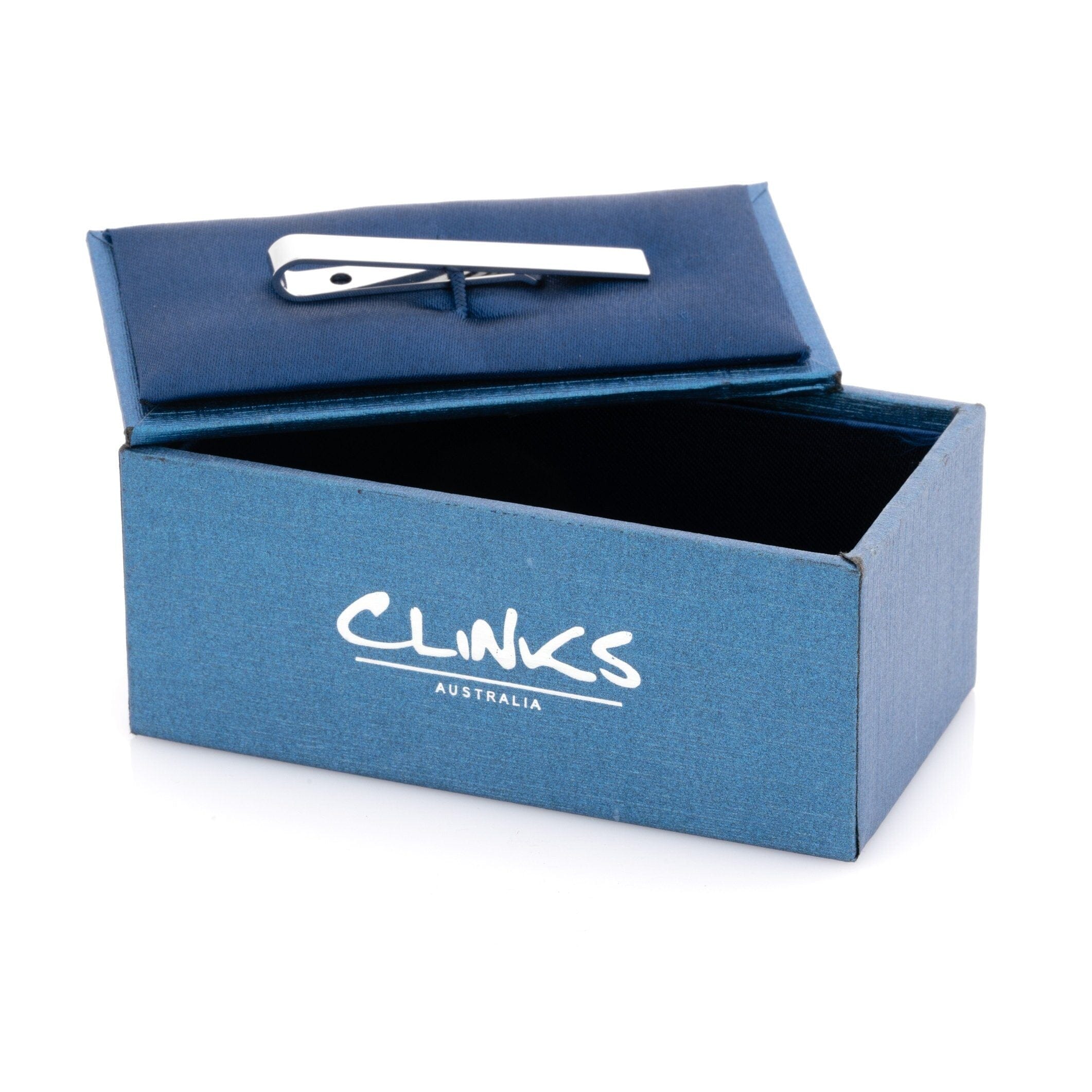 Shiny Silver Small Tie Bar Tie Clips Clinks