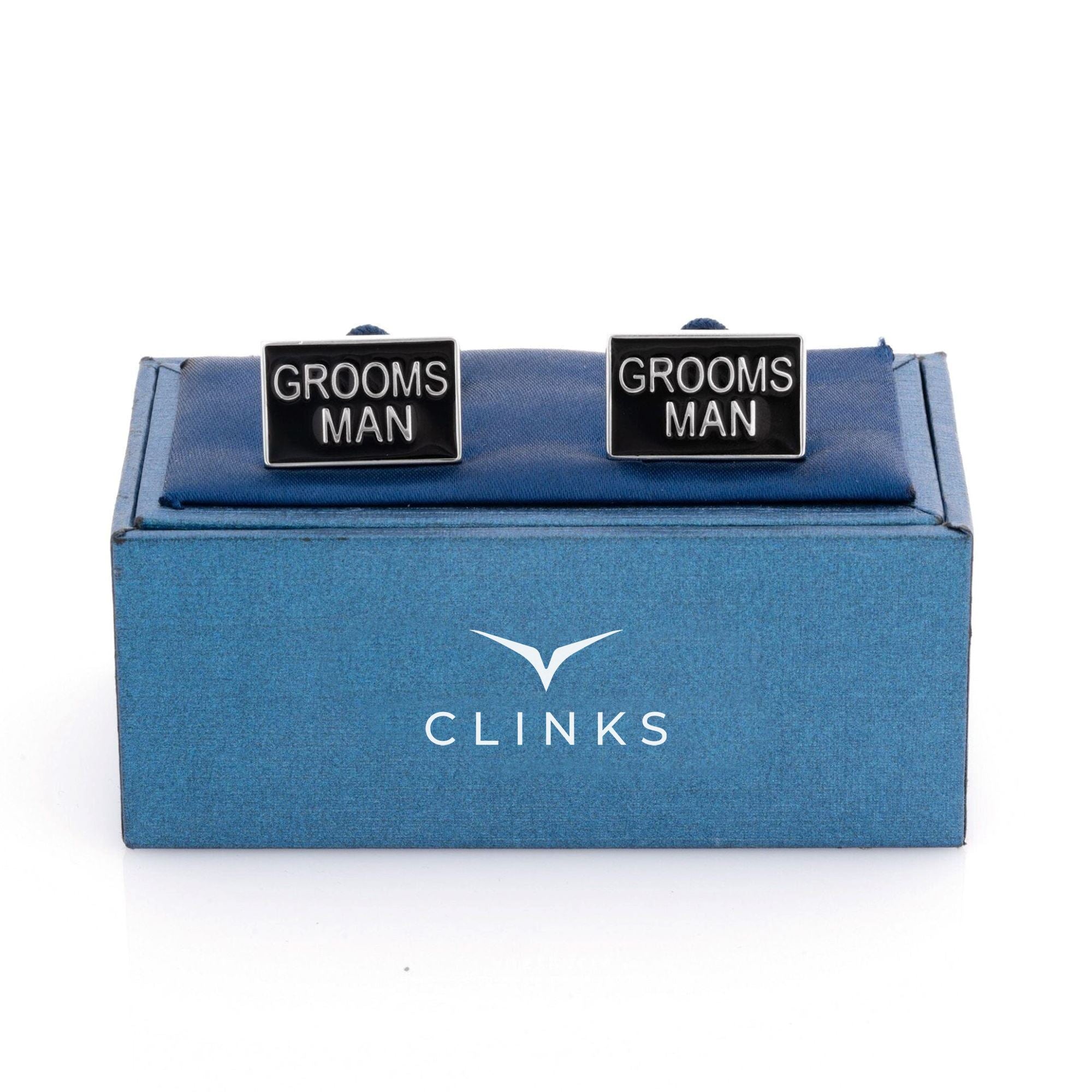 Grooms Man Black and Silver Wedding Cufflinks Wedding Cufflinks Clinks Australia