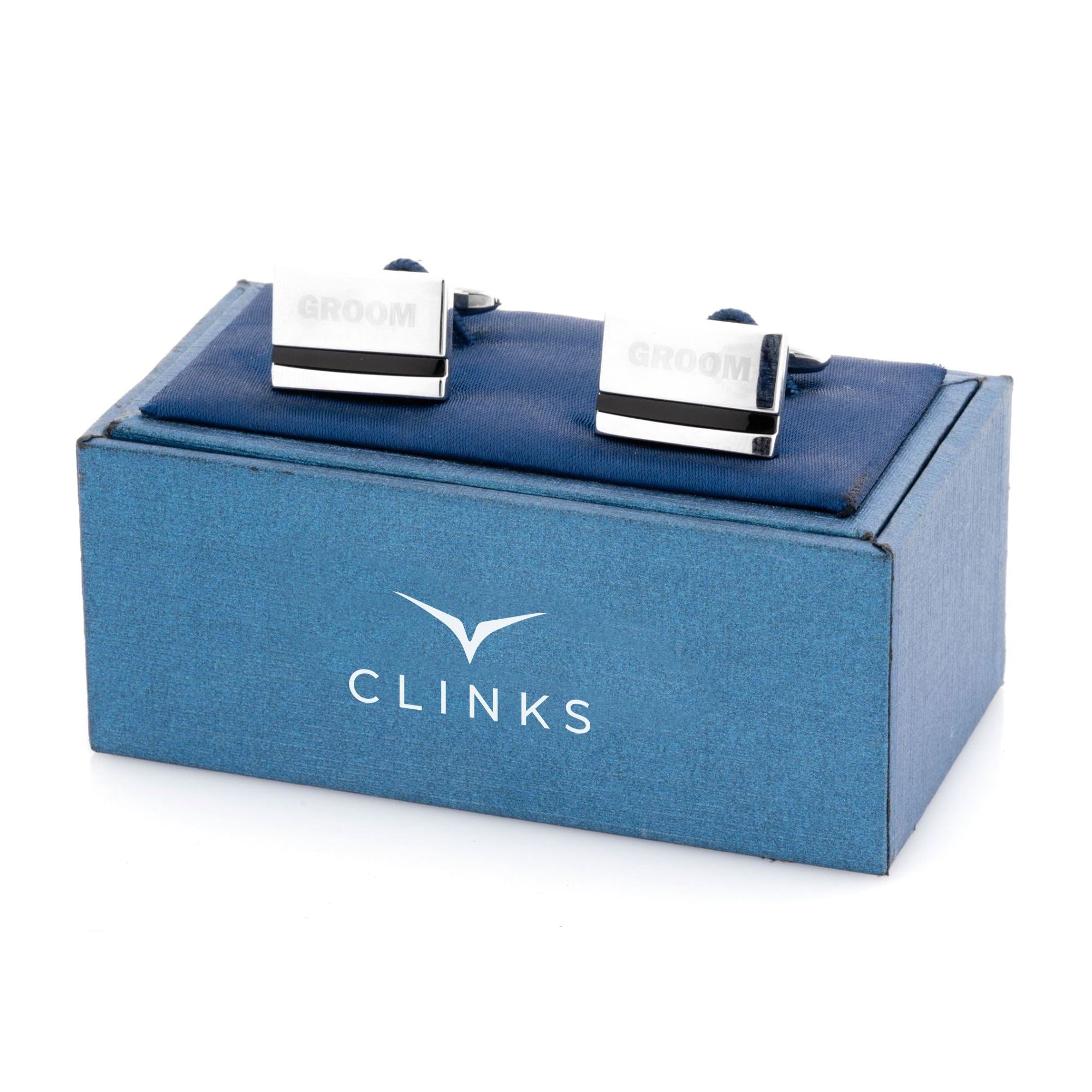 Groom Laser Etched Onyx Silver Wedding Cufflinks Wedding Cufflinks Clinks Australia
