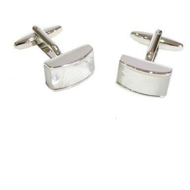 White Domed Design Cufflinks Classic & Modern Cufflinks Clinks Australia White Domed Design Cufflinks