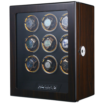 Albany Watch Winder for 9 Watches with Fingerprint Lock