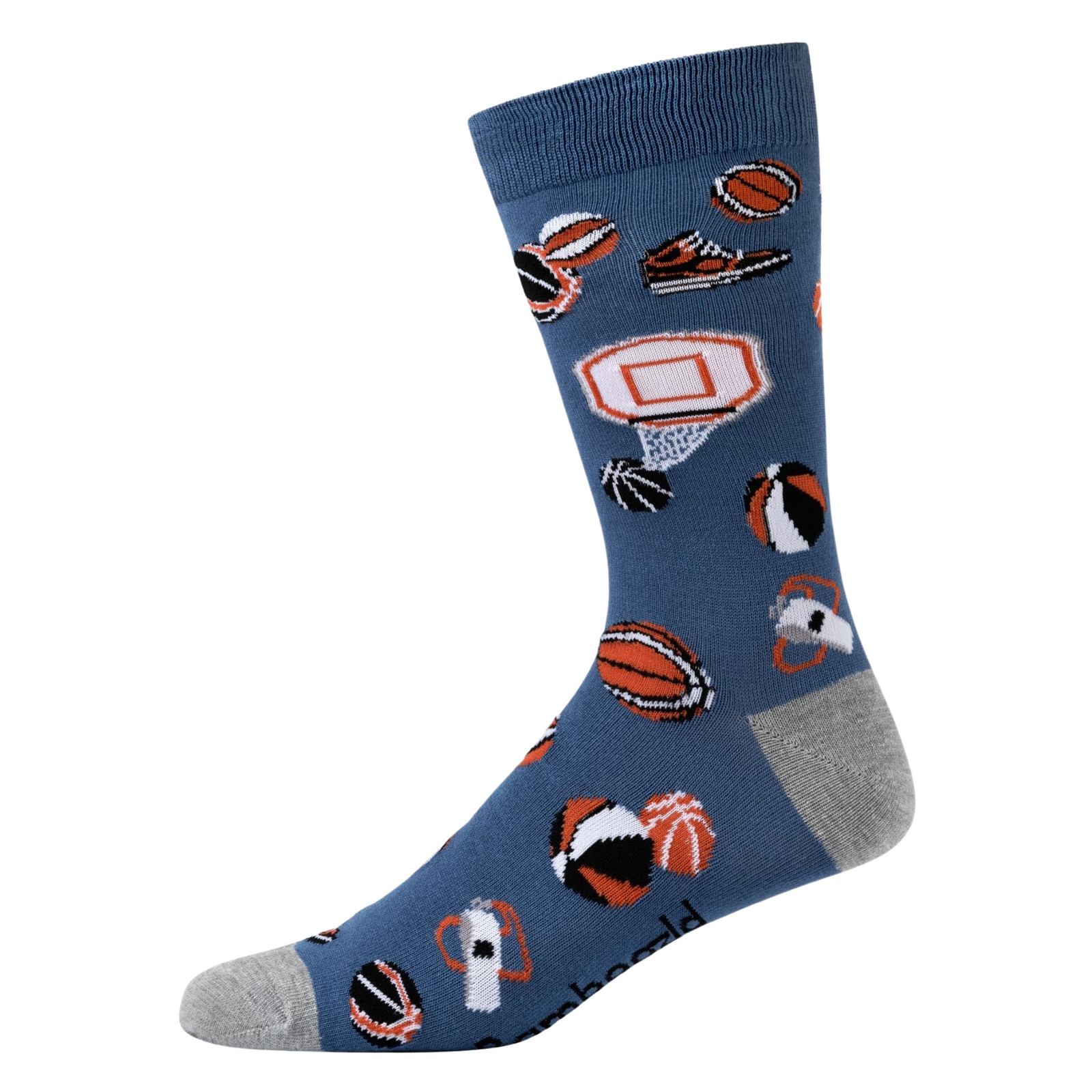 Mens Basketballs Bamboo Socks