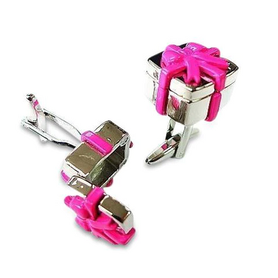 Pink Gift Box Cufflinks