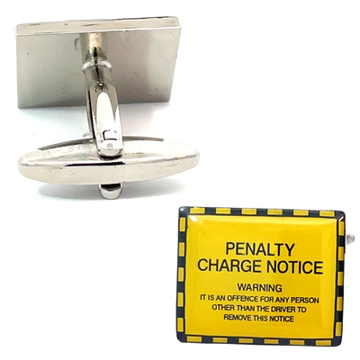 Yellow Parking Tickets Cufflinks