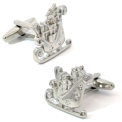 Santa Sleigh Cufflinks