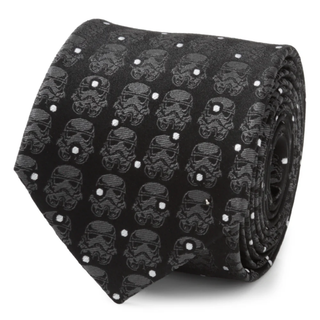 Star Wars Stormtrooper Dotted Black Tie