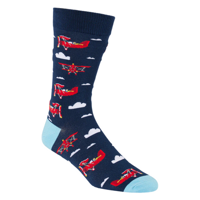 Mens Aviator Plane Bamboo Socks