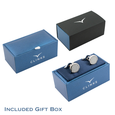 Father of the Bride & Date Engraved Wedding Cufflinks in Silver