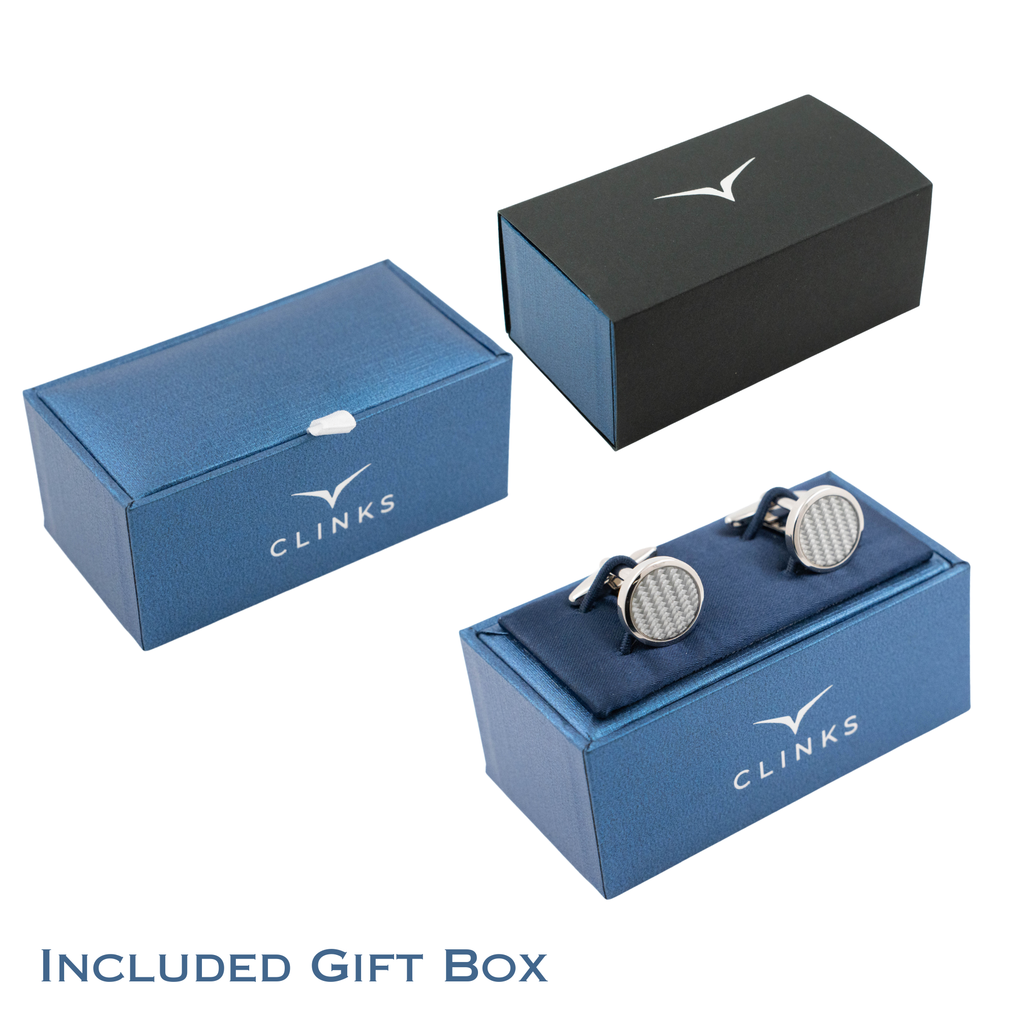 Custom Logo Engraved Round Cufflinks