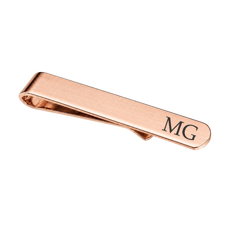 Initials Engraved Tie Bar