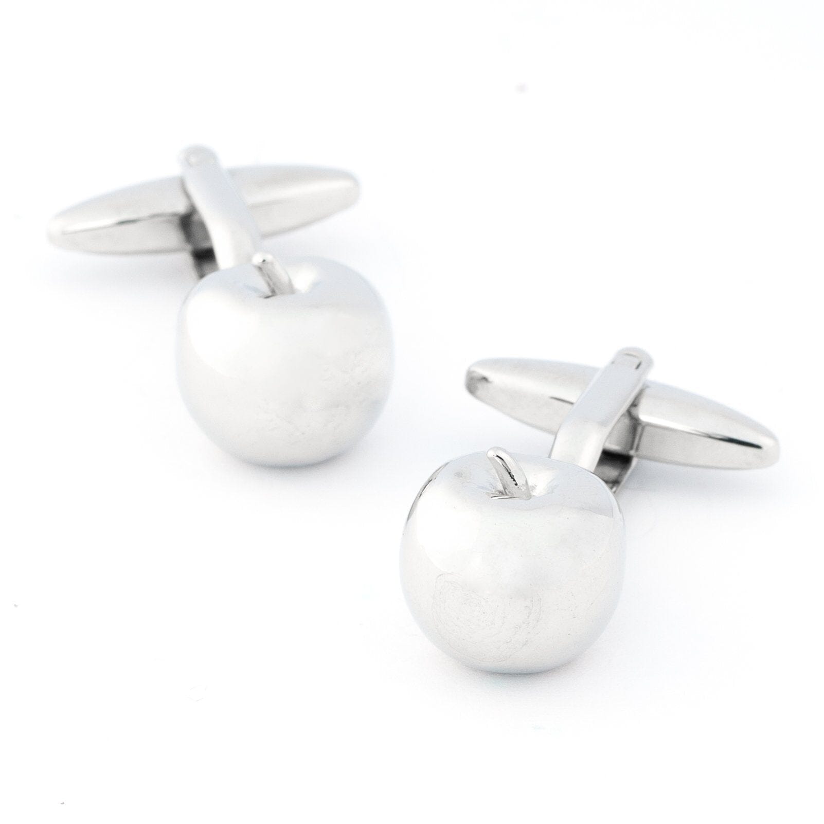 Silver Apple Cufflinks Novelty Cufflinks Clinks Australia 