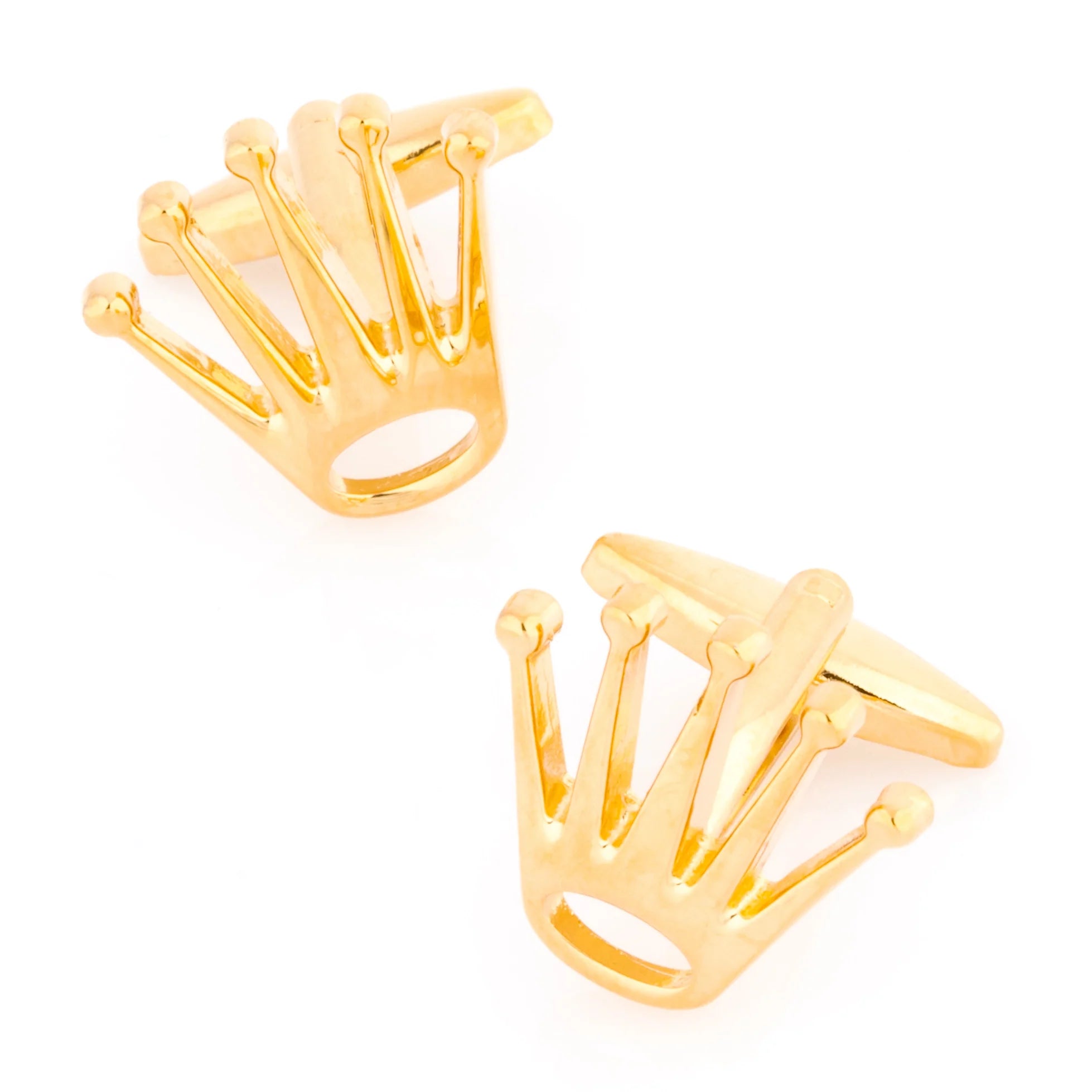 Swiss Gold Crown Cufflinks