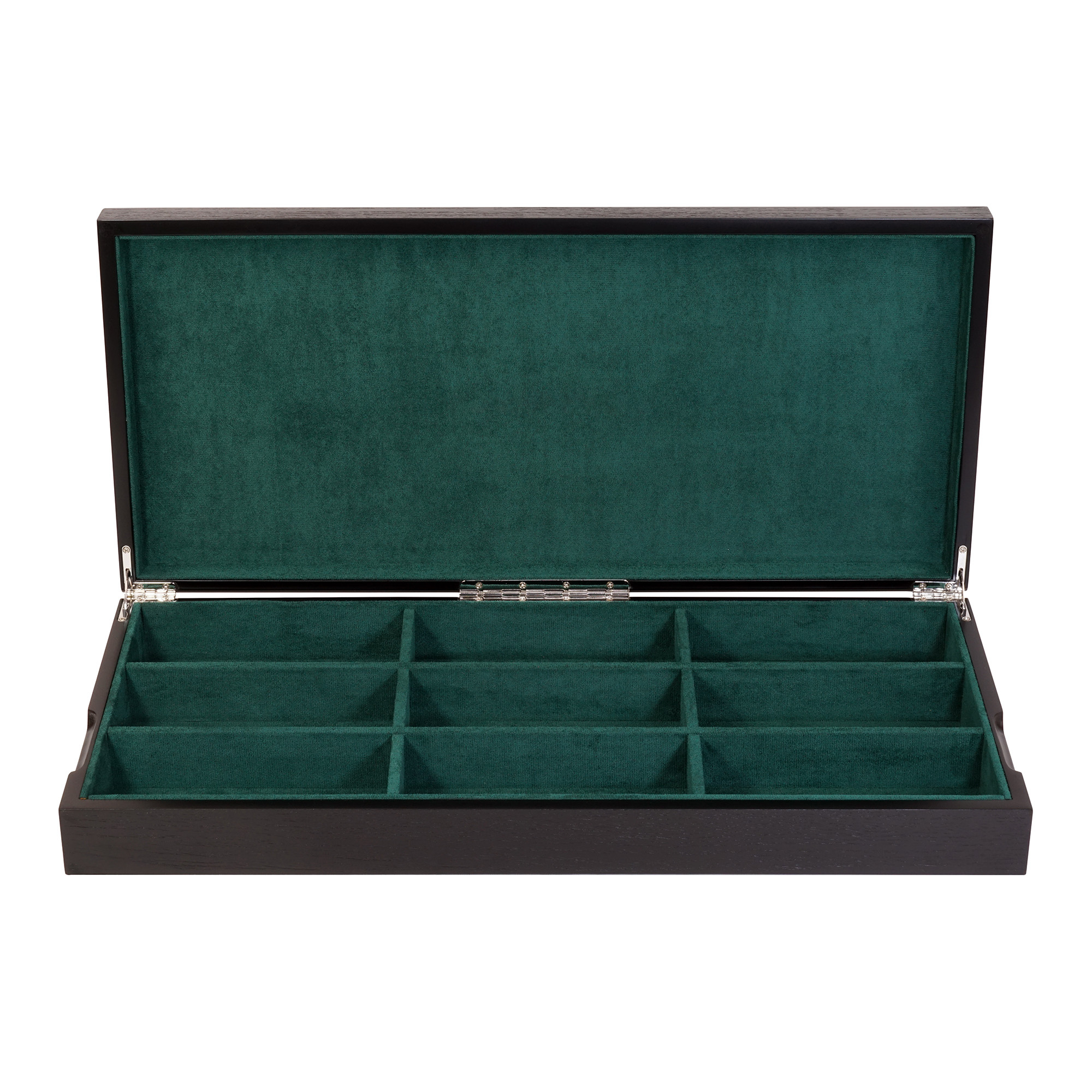 9 Pairs Wooden Sunglass Box in Black/Green
