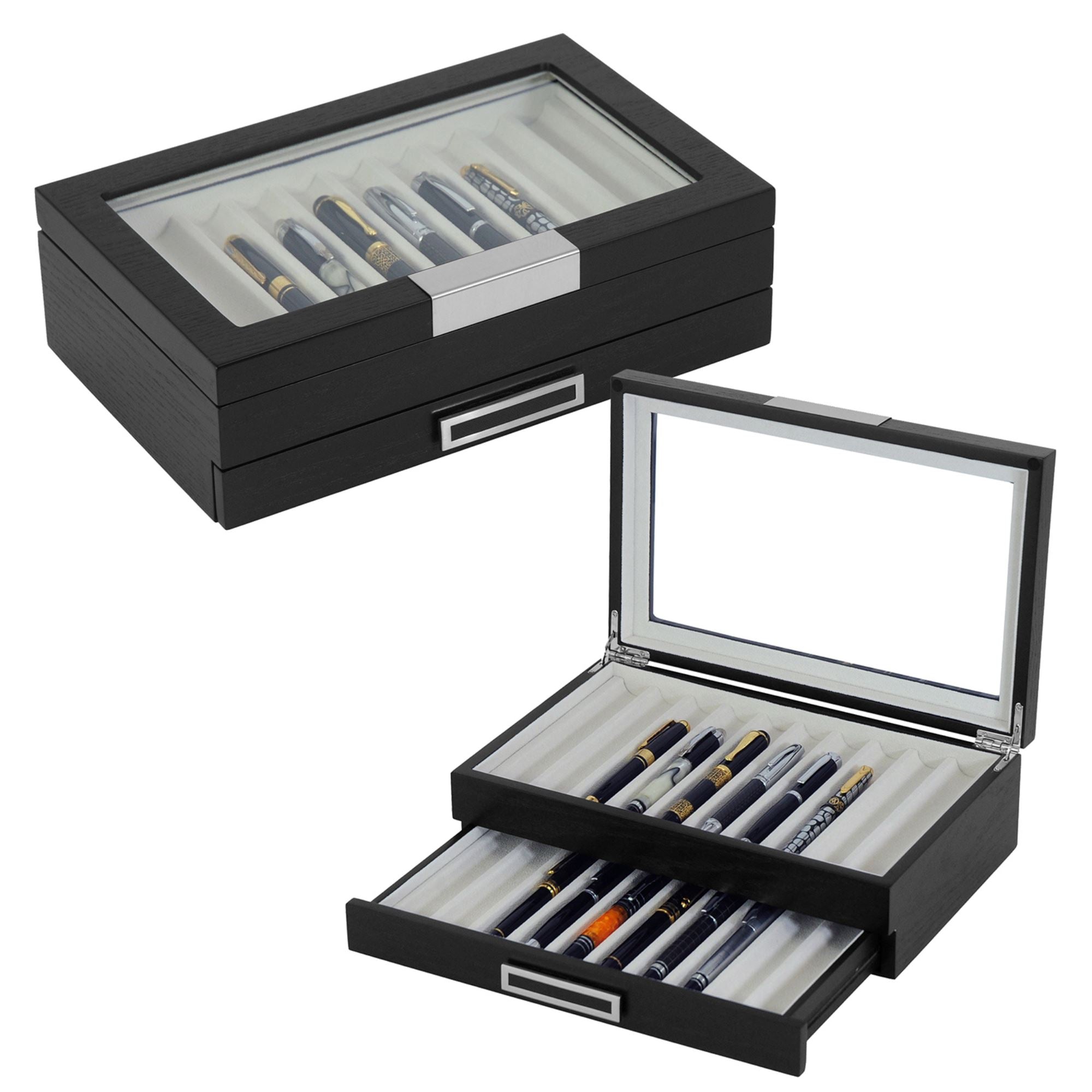 20 Slots Wooden Pen Box Storage Boxes Clinks Australia 