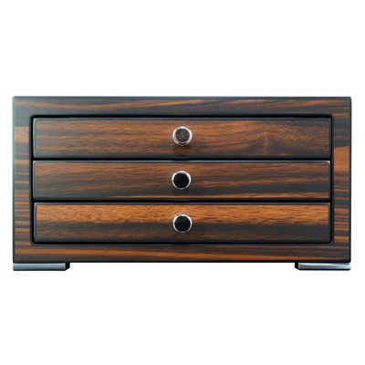 24 Slots Ebony Wooden Pen Box