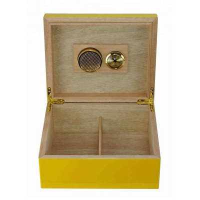 25 CT Cohiba  Yellow Black Cigar Humidor Box for Cigars