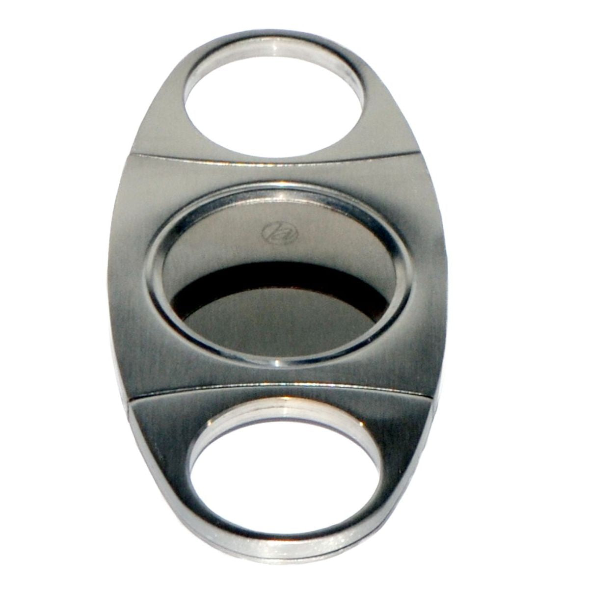 Stainless Steel Two Finger Twin Blade 80 Ring Gauge Cigar Cutter Boxed