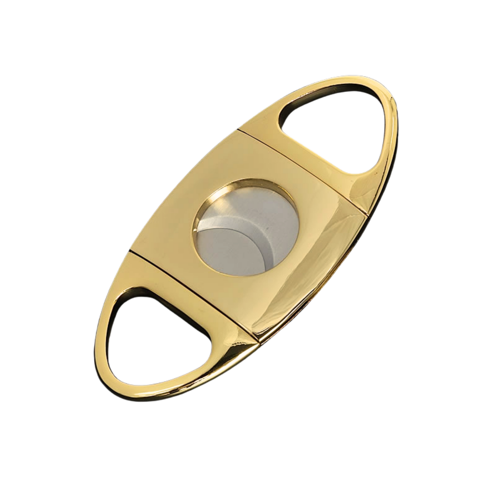 Gold Two Finger 64 Ring Gauge Cigar Cutter Boxed